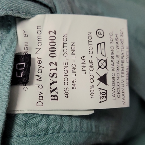 David Mayer Naman Linen Bermuda Shorts - Picture 6 of 10